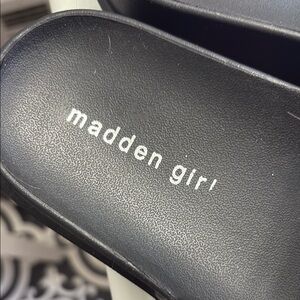 Madden Girl Black Sandals
